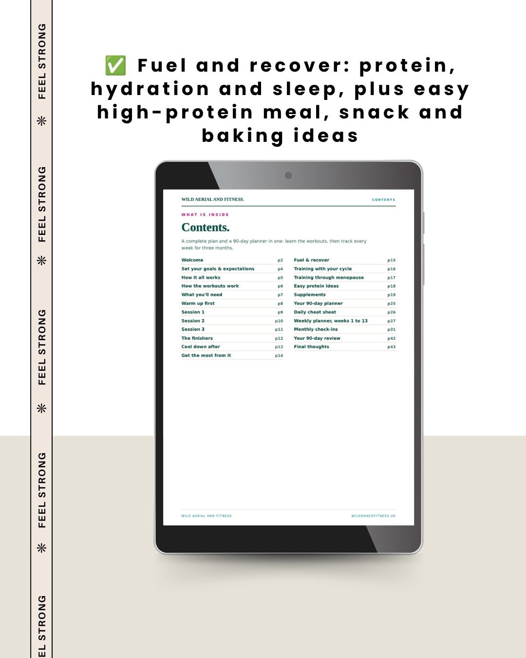 Feel Strong | A 3-Day Full-Body Strength Plan for Women + 90-Day Planner (Printable PDF) - Image 8